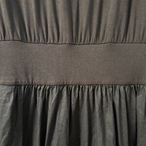 Long Swingy Black Sleeveless Dress - L - LOFT